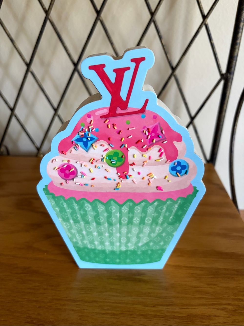 3D Wooden Themed “Cupcake” Decor